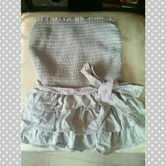 Strapless Ruffled Peplum - Picture 1 of 2