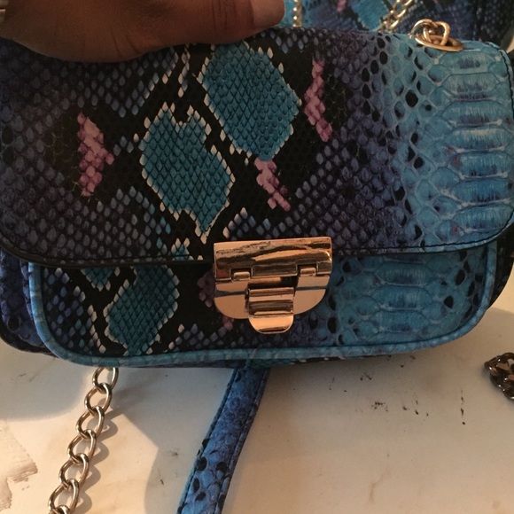 Blue cross body