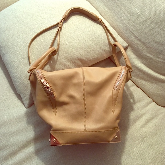 Alexander Wang cream and rose gold bag