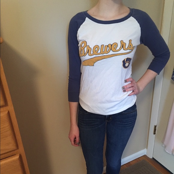 Brewers retro varsity tee