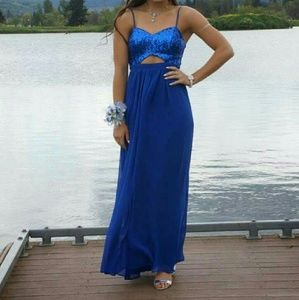Blue prom dress