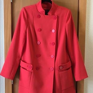 Awesome Orange 90's Vintage Peacoat!