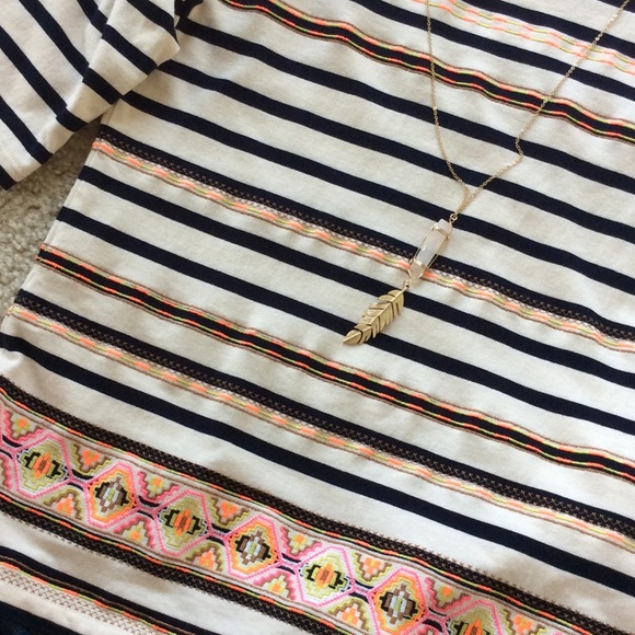 🚫SOLD🚫J. Crew Stitchwork Stripe top - Picture 2 of 3