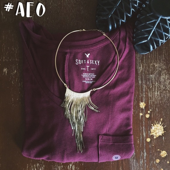 American Eagle Outfitters Tops - 🌷HP🌷 NWOT Soft & Sexy Ribbed T