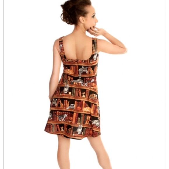 Modcloth Retrolicious cat literature dress - Picture 2 of 3