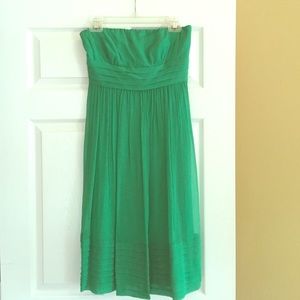 J.Crew Strapless Juliet Dress in Kelly Green sz6