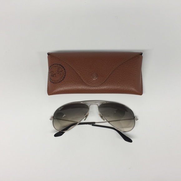 Ray-ban aviator sunglasses silver