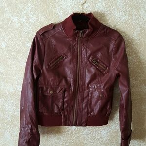 Burgundy jacket
