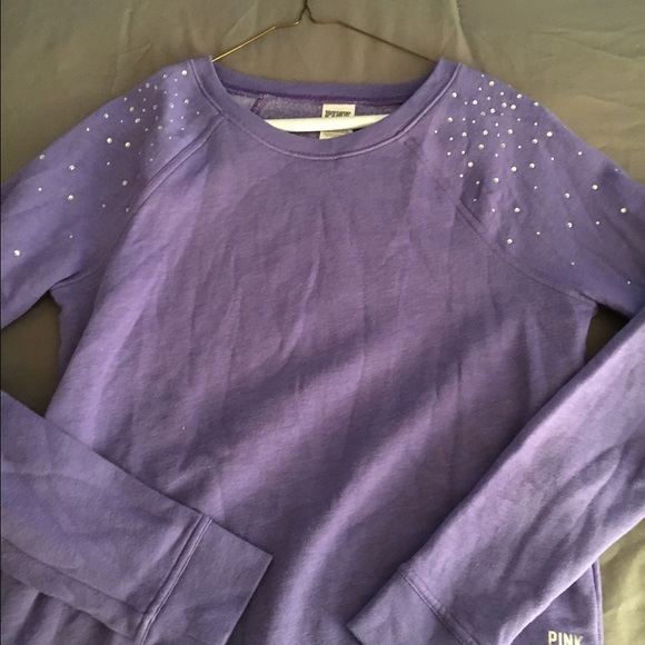 Purple Victoria's Secret sweatshirt