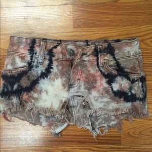 Tie dye shorts