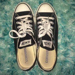 black and white converse