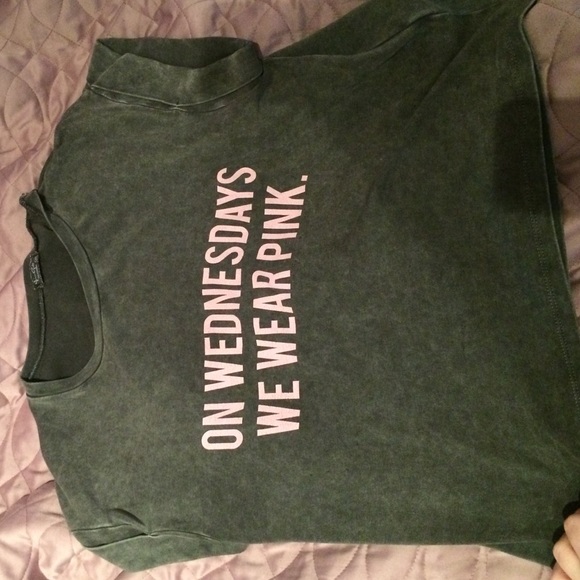 "Ok Wednesday's we wear pink " shirt