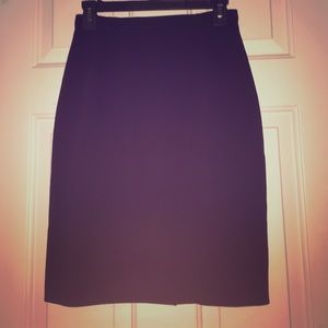 Black Ann Taylor Pencil Skirt