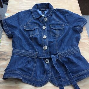 Beautiful Lane Bryant Denim Jean Jacket Size 14
