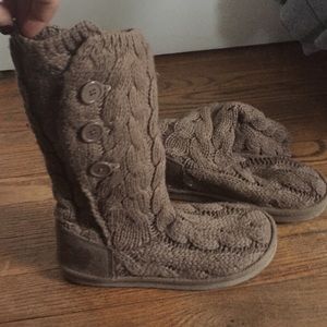 Brown Knitted Old Navy Boots