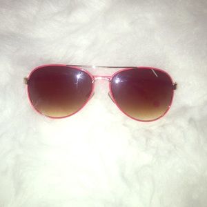 Coral Aviator Betsey Johnson Sunglasses