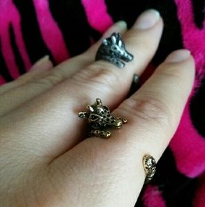 Gold Adorable Giraffe Wrap Rings