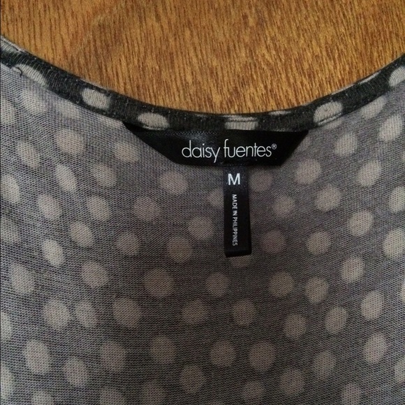 Gray polka dot wrap sleeves dress - Picture 3 of 4