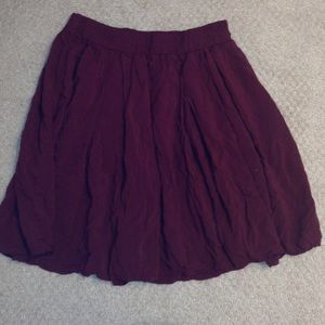 maroon brandy Melville skirt