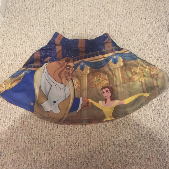 Beauty and the Beast Hot Topic Skater Skirt