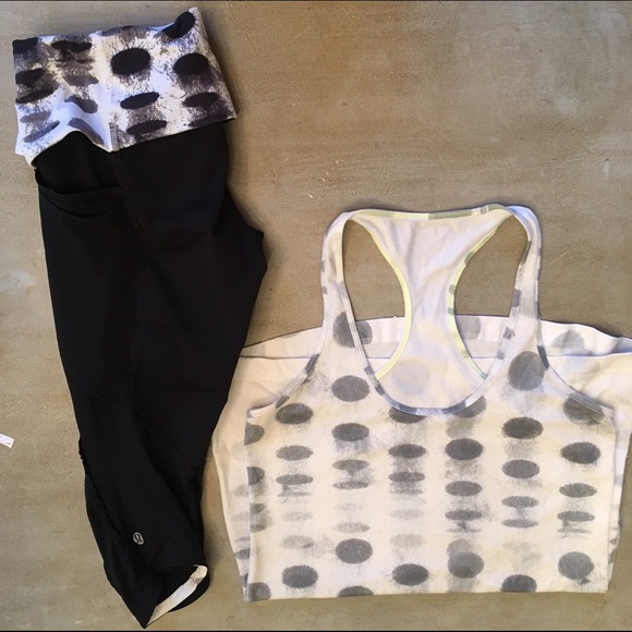 Lululemon Crop Legging and Tank Top