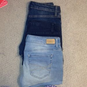 Aeropostale, forever 21, love culture jean shorts