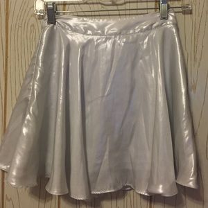Cute silver skater skirt