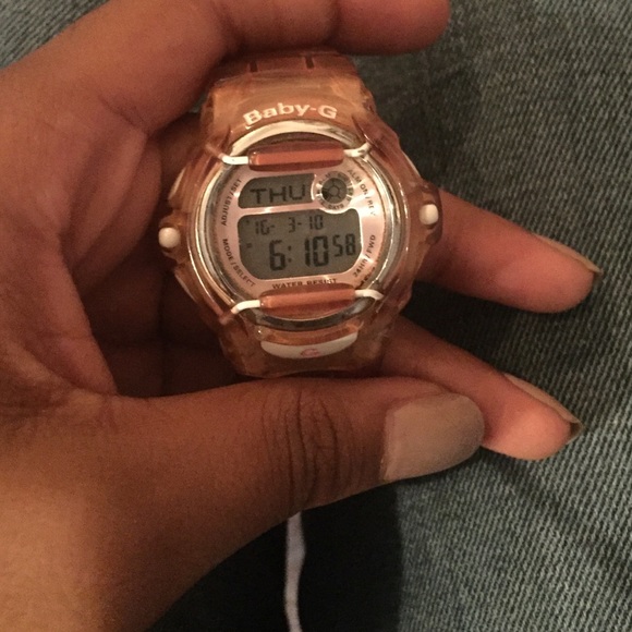 Pink baby g shock watch
