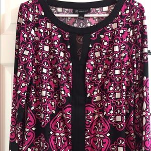 Oversized long sleeve blouse/mini dress