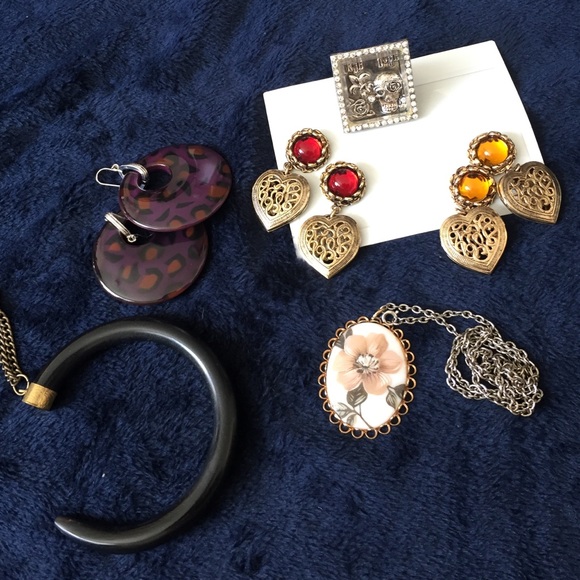 Eclectic Jewelry Bundle! Earring, Ring, Necklaces