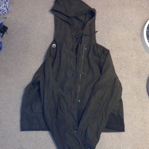 Green Brandy Melville Army Jacket