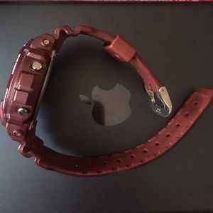 burgundy g shock