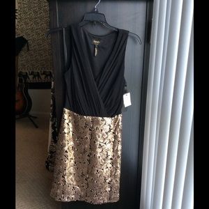 Black & Gold Cocktail Dress