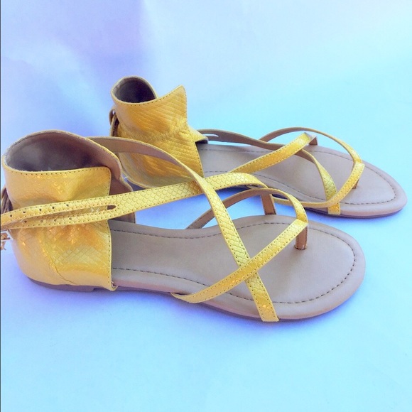 Yellow sandals