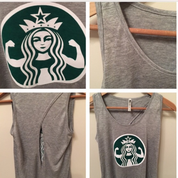 LAST ONE💪🏼Mermaid strong Starbucks Tank - Picture 2 of 3