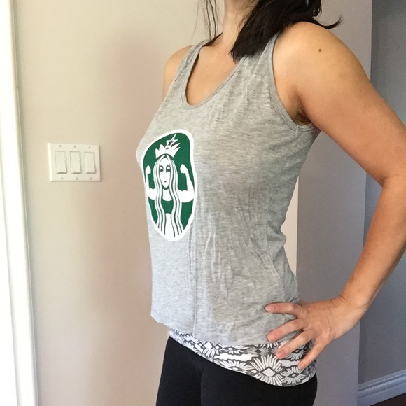 LAST ONE💪🏼Mermaid strong Starbucks Tank - Picture 3 of 3