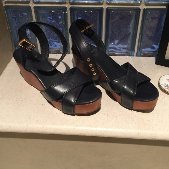 Tory Burch wooden heel sandals