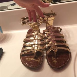 Sam Edelman Gold Gladiator Sandals
