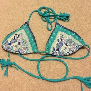 Pretty patterned bikini top