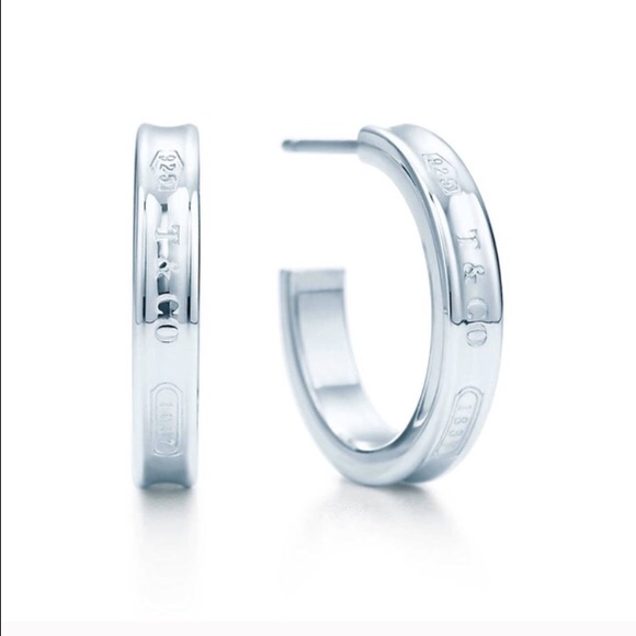 TIFFANY & CO silver hoops