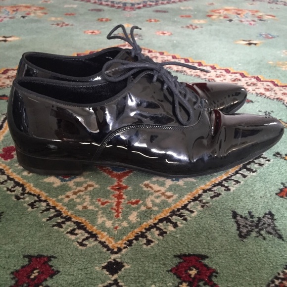 Yves Saint Laurent Patent Leather Oxfords - Picture 2 of 3