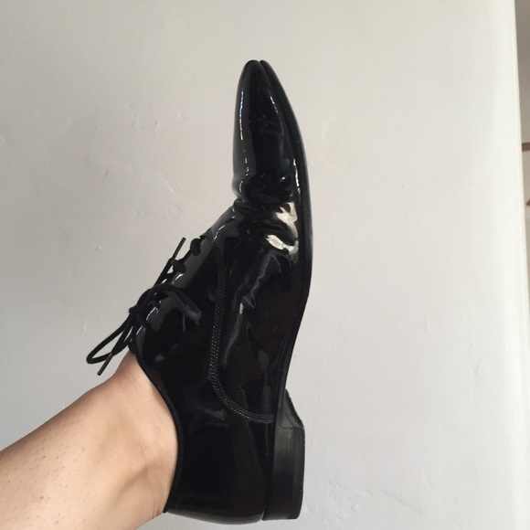 Yves Saint Laurent Patent Leather Oxfords - Picture 3 of 3