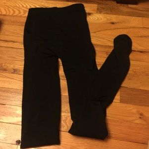 Black close toe'd leggings