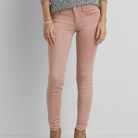 American eagle rose sateen pants