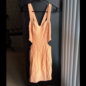 Soft Peach Body-con Dress