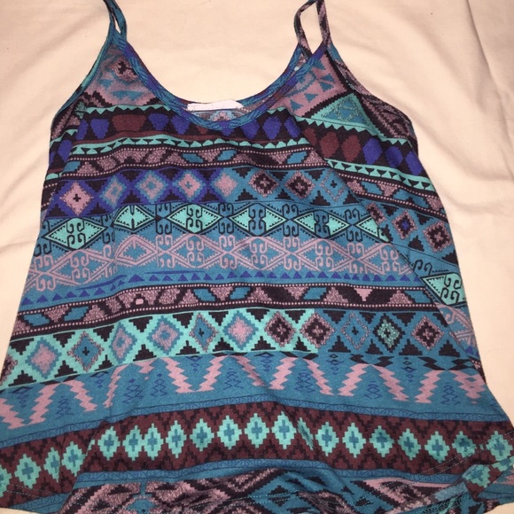 Tribal pattern crop top