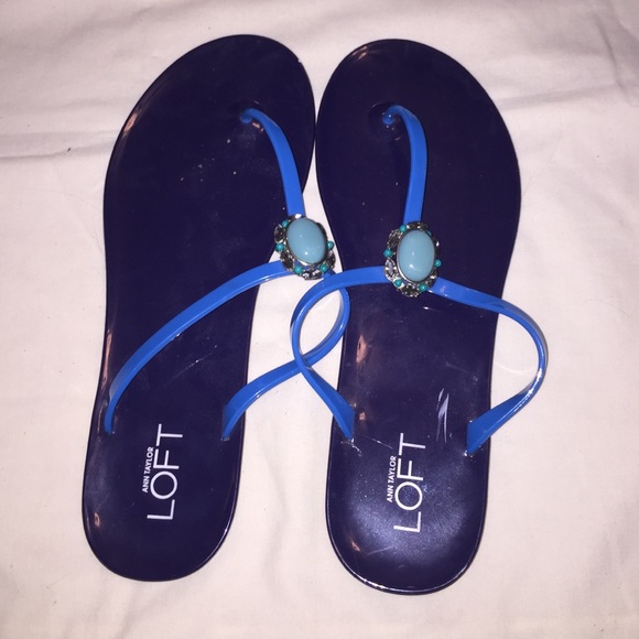 Loft blue gel sandals