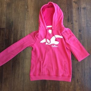 Hollister: Pink Hooded Sweatshirt