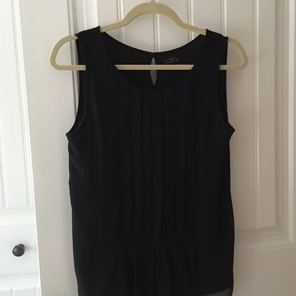 Loft size S black sleeveless top