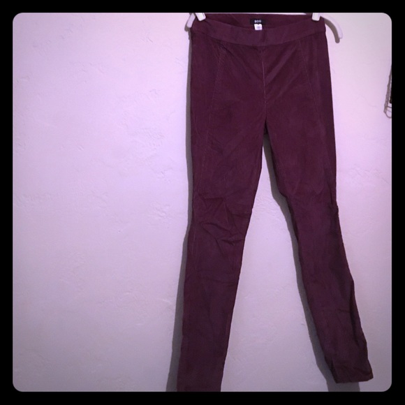 Purple suede pants. Brand new.